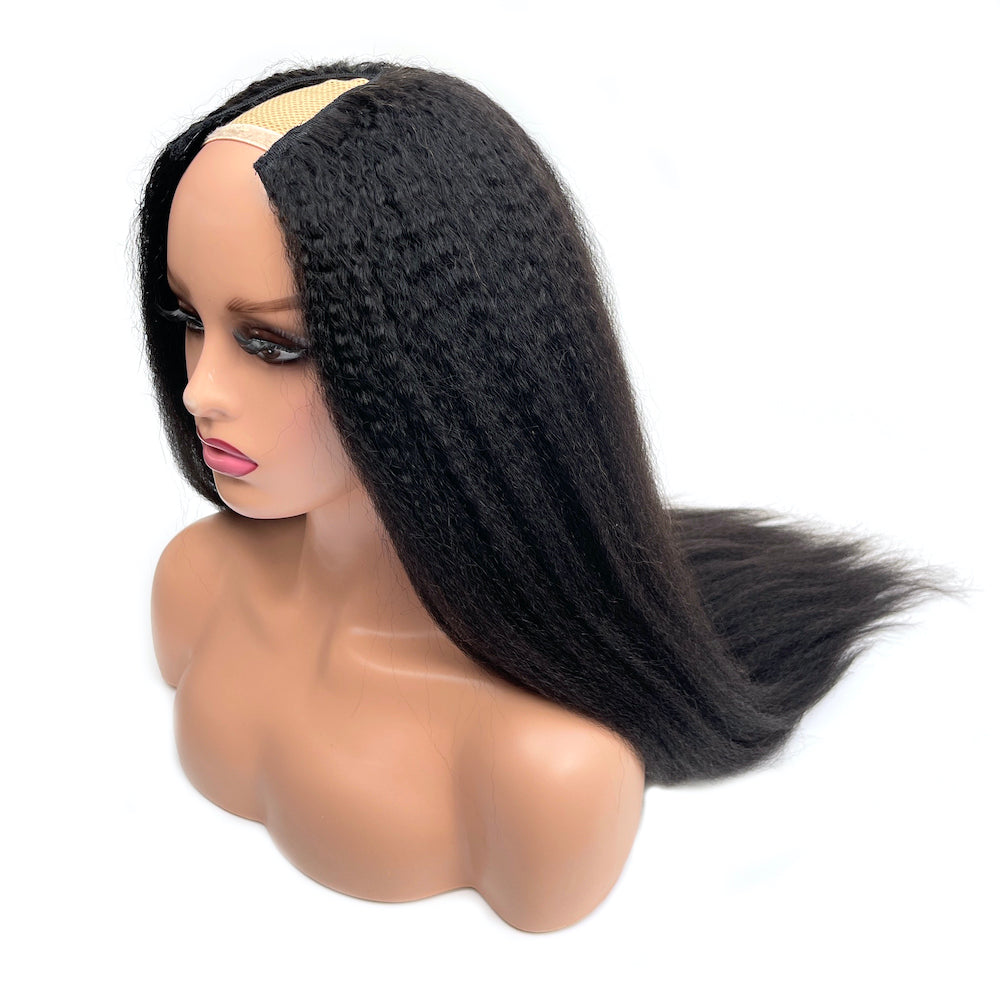 Coarse Natural V-Part Wig